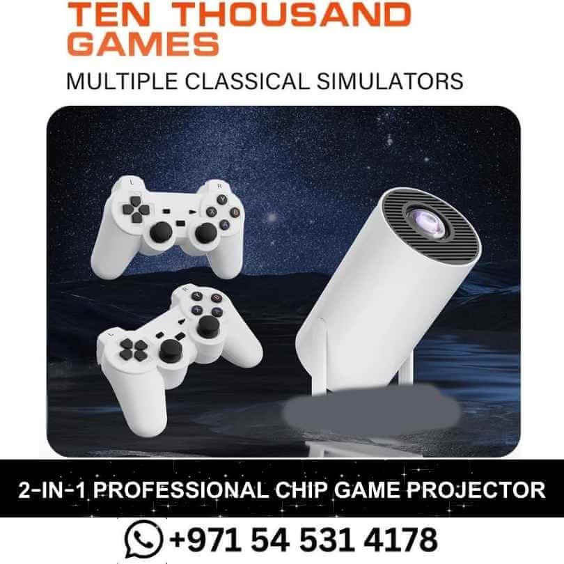 _2-in-1 Professional Chip Game Projector With Dual-Band WiFi-6 BT 50 Support 4K Hi-Fi Speaker in- UAE