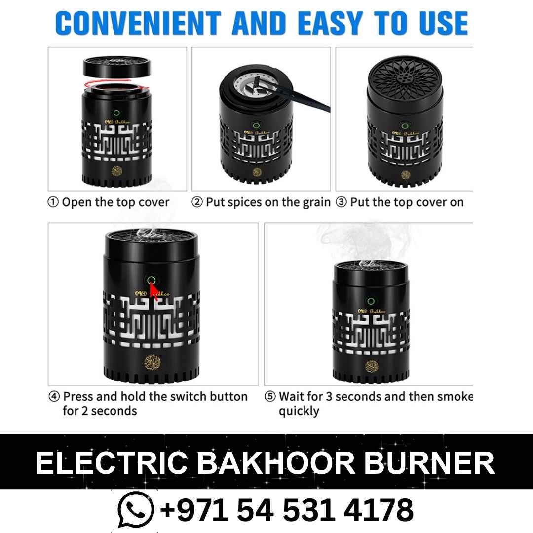 Portable Bakhoor Burner with Bluetooth Quran Speaker-in Dubai