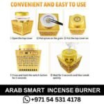 Smart Electric Incense Burner Arab- portable aromatherapy Bukhoor With Quran Speaker -Bluetooth_-Remote Control - SQ-209 -in Dubai UAE