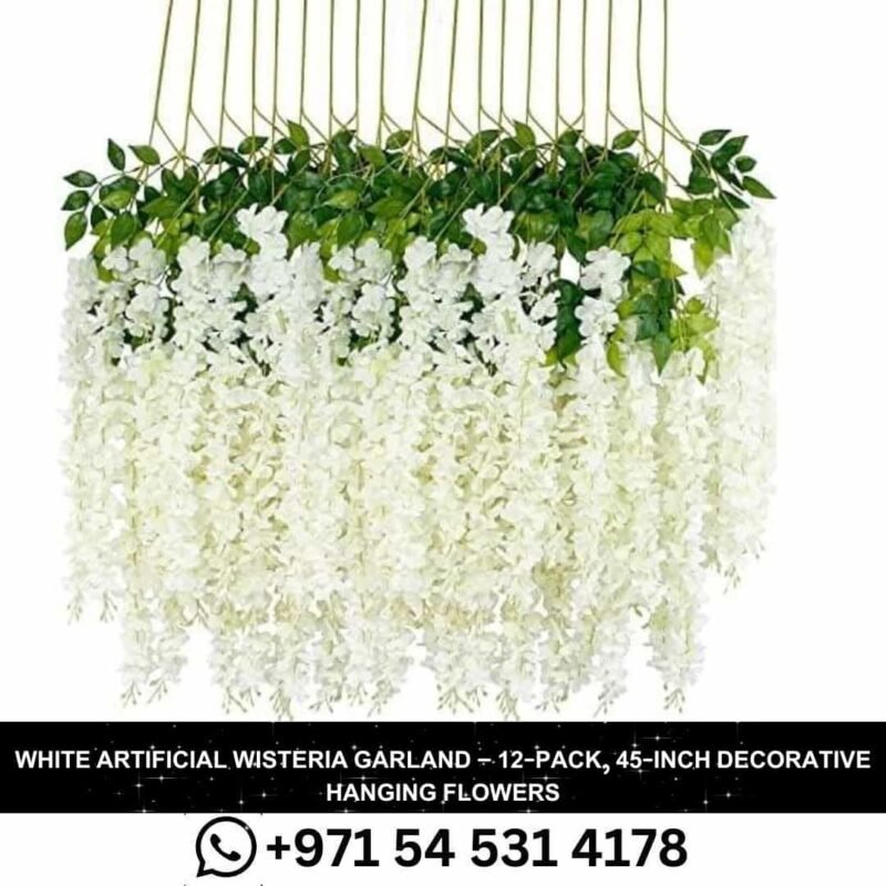 Artificial Wisteria Hanging Garland in Dubai,UAE.