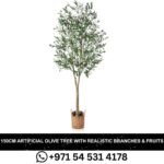 150CM Realistic Artificial Olive tree with Realistic Branches and Fruits in Dubai,UAE.