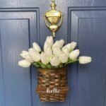 20-Piece Set of Artificial White Tulips and Silk PU Flowers - Perfect for Wedding Bouquets Christmas Décor in UAE.