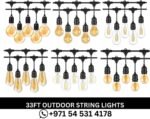 33FT Outdoor String Lights, Best Electric Plug-In Lights in Dubai,UAE