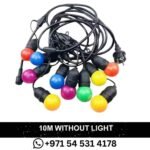 33FT Outdoor String Lights Electric Plug-In Festoon Lights 10 Meter 20 LED Bulbs Outdoor Waterproof Decorative Hanging Light String for Patio Garden Porch Yard in DubaiUAE