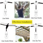 33FT Outdoor String Lights, Electric Plug-In Festoon Lights 10