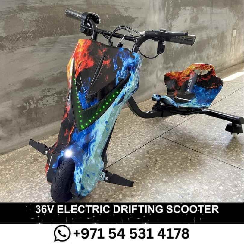 36V Electric Drifting Scooter with Bluetooth (Blue Fire)-