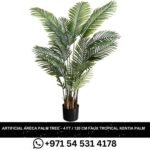 Artificial Areca Palm Tree 4 FT-120 cm Faux Tropical Kentia Palm for Indoor and Outdoor Home Decor in DUbai