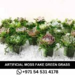 Artificial Moss Fake Green Grass for Centerpieces Home Kitchen Garden Decor (35OZ Fresh)