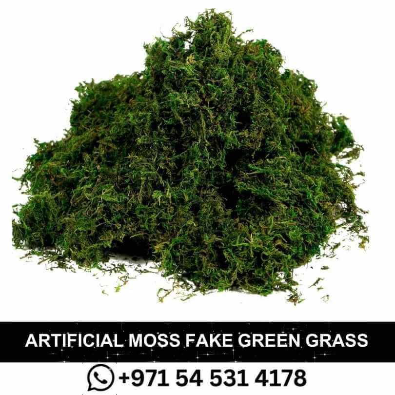 Artificial Moss Fake Green Grass for Centerpieces Home Kitchen Garden Decor (35OZ Fresh)