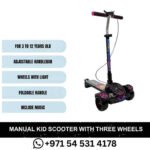 _Best Kids Scooter 3 to 12 years old Kids Scooter Manual scooter with three wheels Foldable scooter with light and music Adjustable height